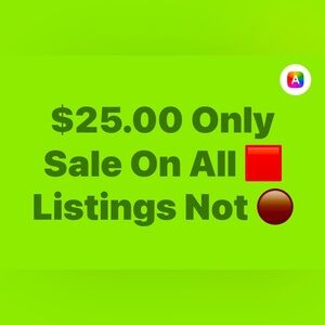 🔸SALE🔸ALL 🟥LISTINGS $25.00 ONLY. 🔸NOT ON 🟤LISTINGS.